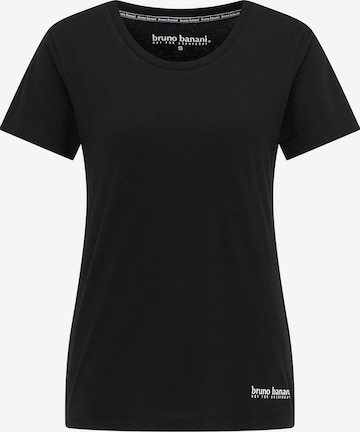 BRUNO BANANI T-Shirt 'Green' in Schwarz: predná strana