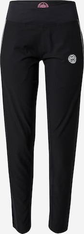 BIDI BADU Tapered Workout Pants in Black: front