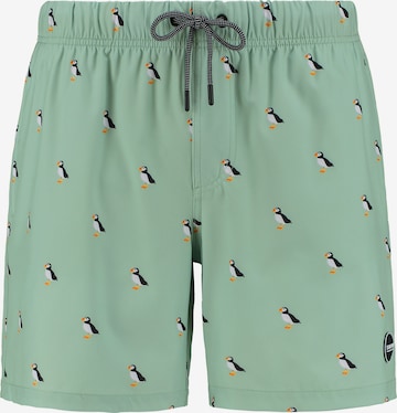 Shiwi Zwemshorts 'puffin 4-way stretch' in Groen: voorkant