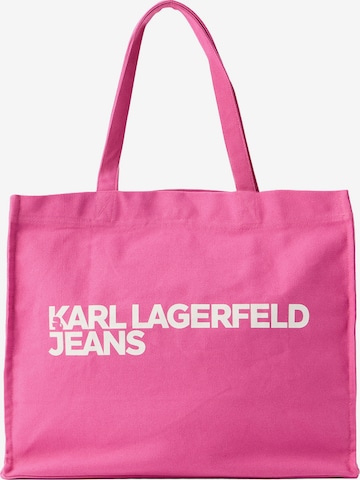 Cabas KARL LAGERFELD JEANS en rose : devant