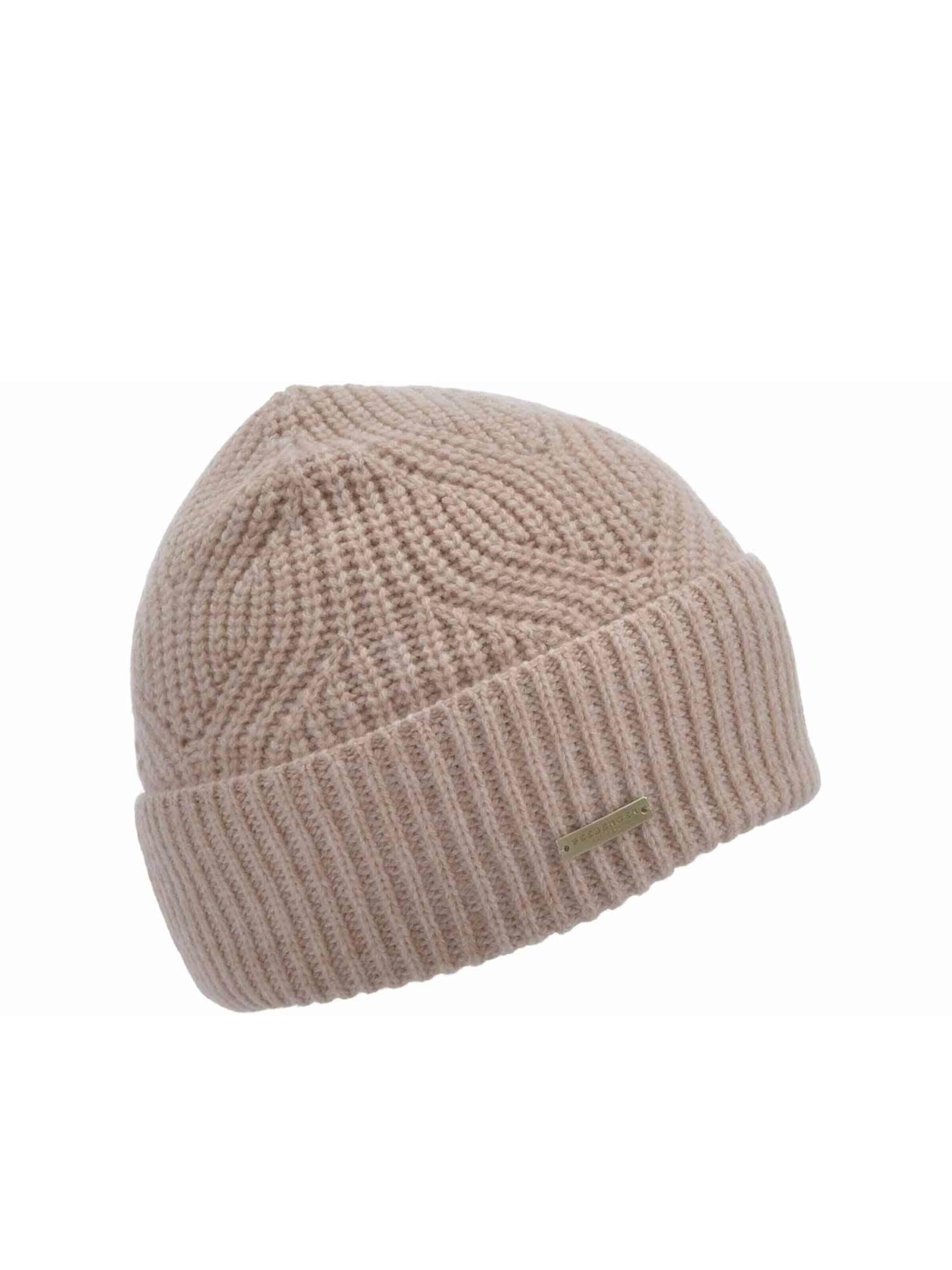 Seeberger Beanie 'Mütze' in Beige: front