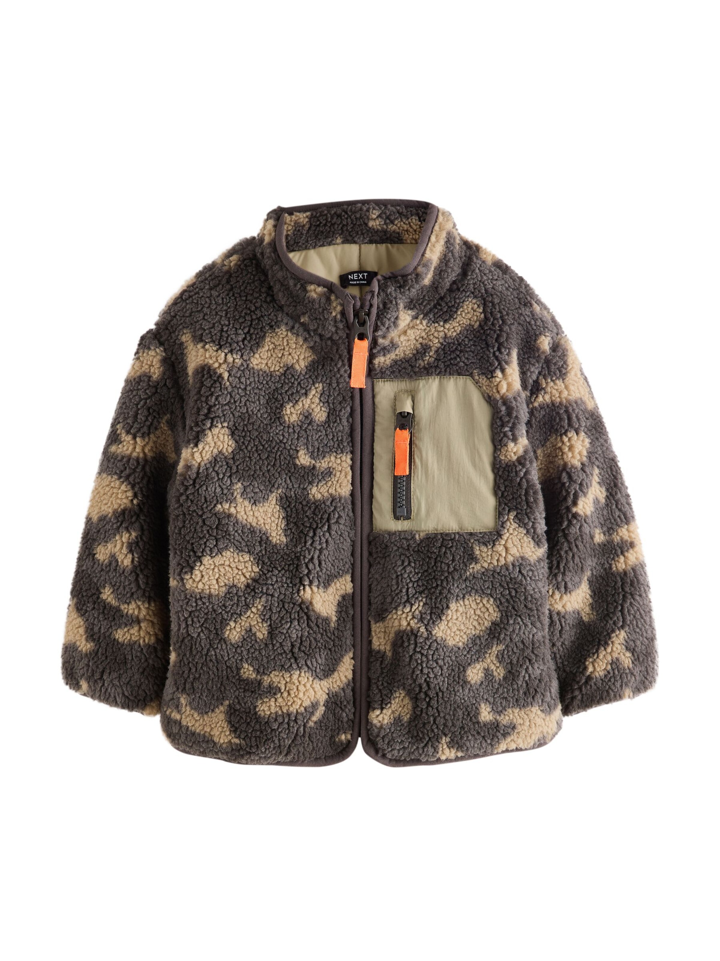 Next - Chaqueta polar en marrón: frente