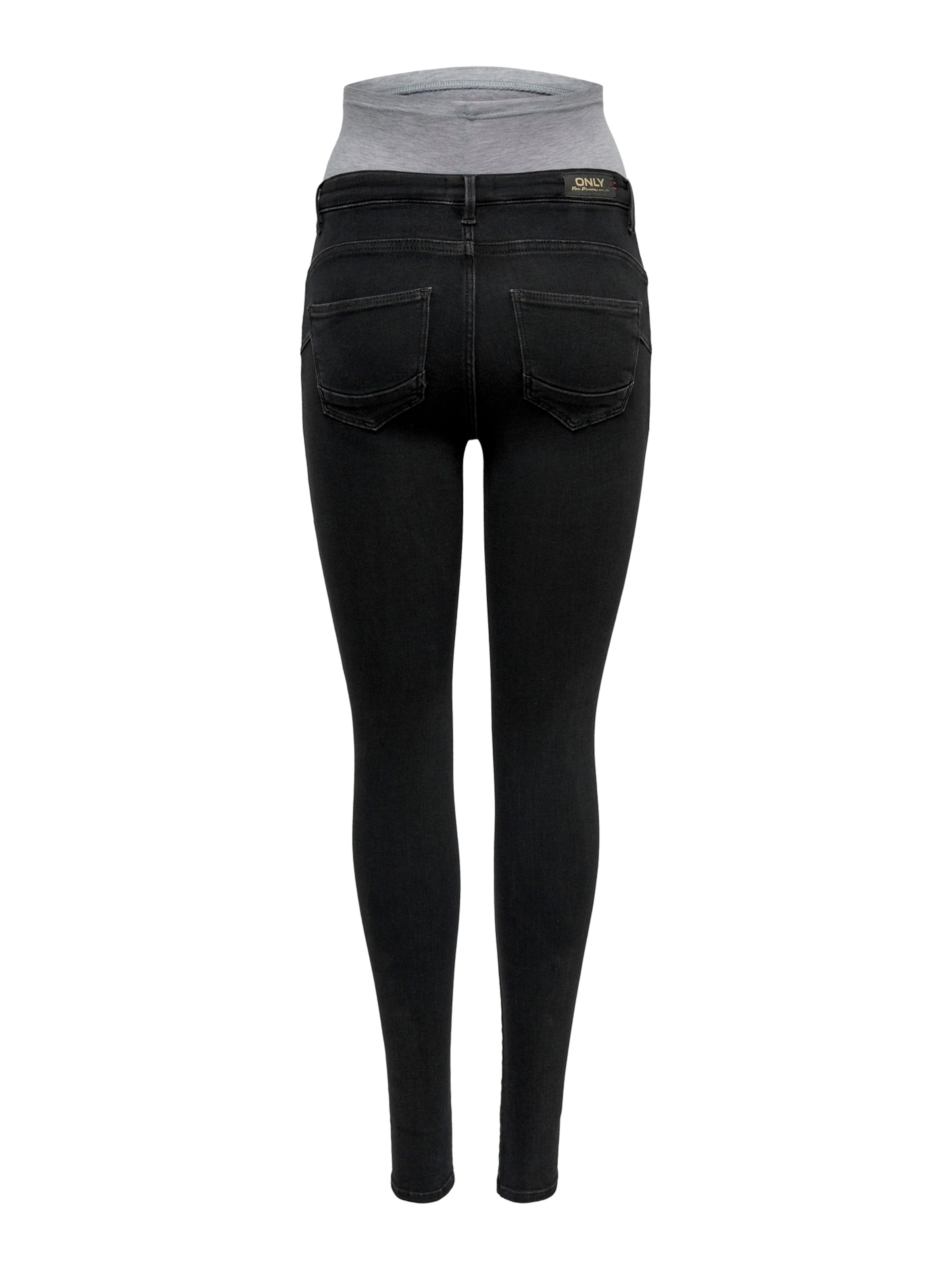 Only Maternity Skinny Jeansy 'OLMPower' w kolorze czarny