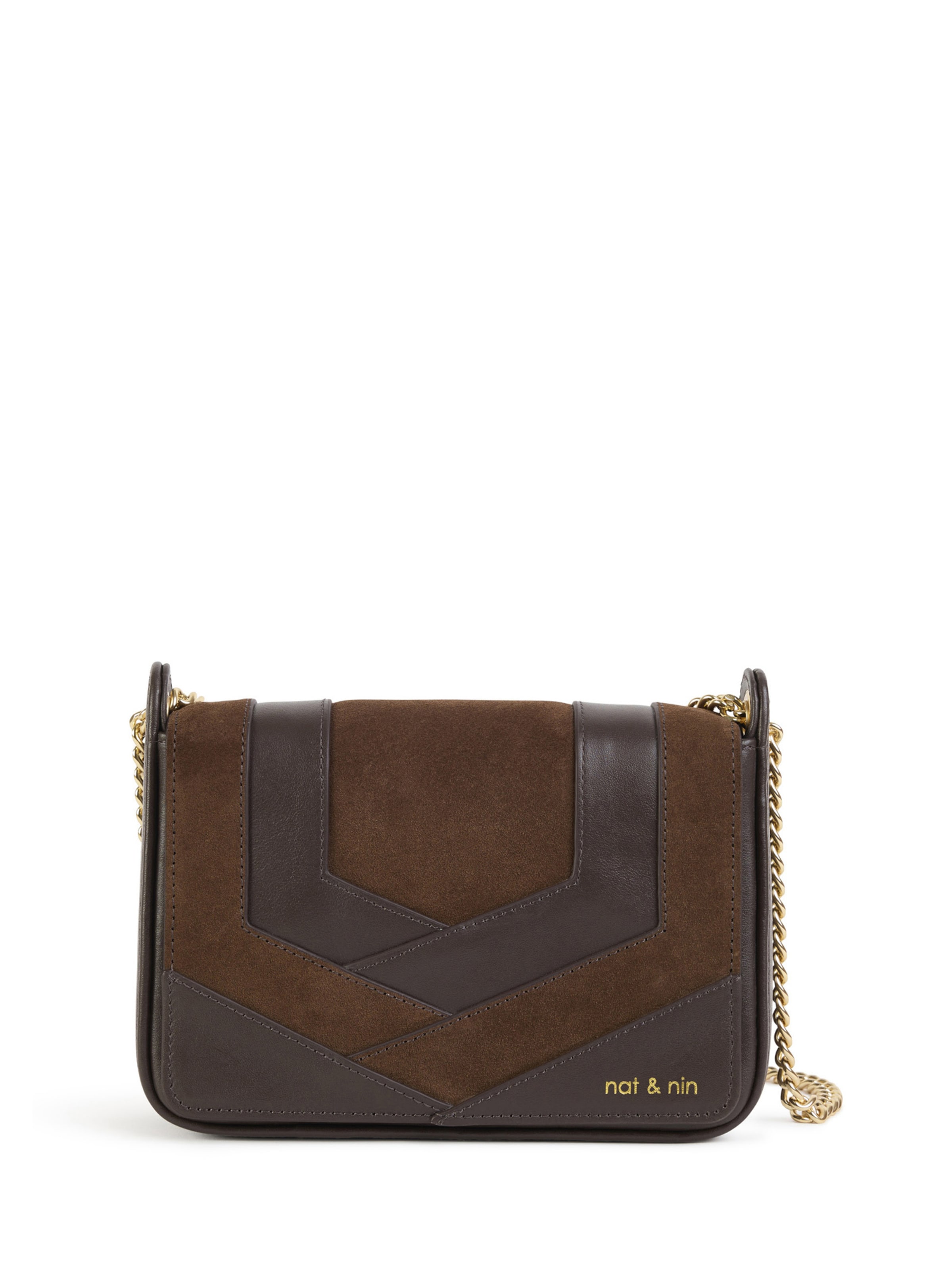 Nat&Nin Umhängetasche 'CAPRI' in Braun: Vorderseite