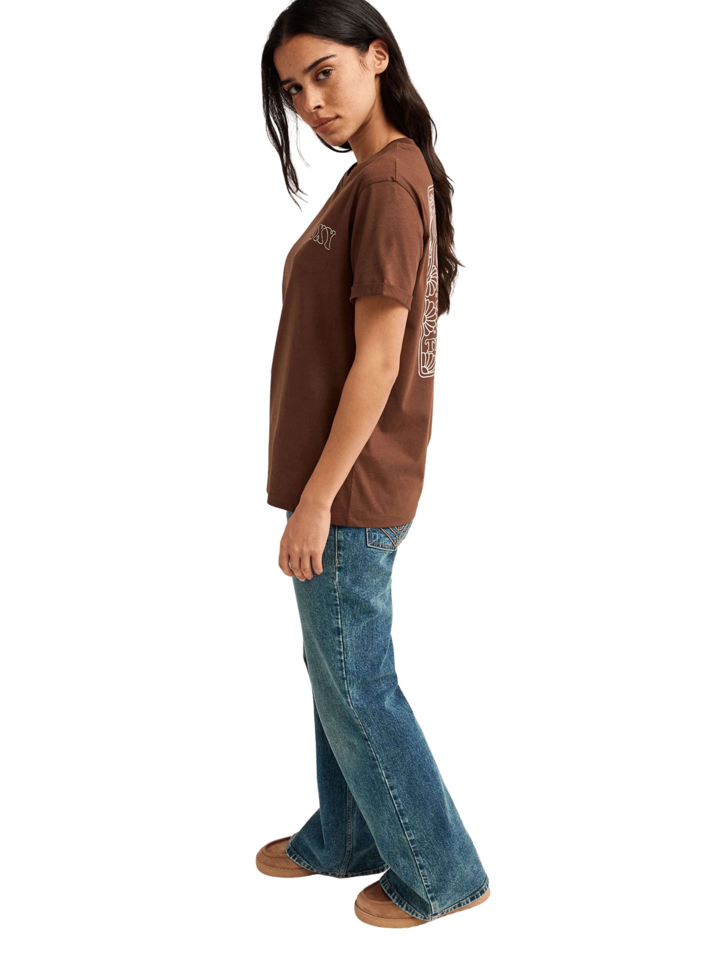 ROXY T-shirt 'OCEAN' i brun