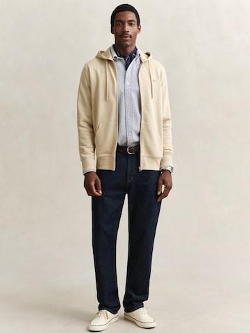 GANT Кофта на молнии в Бежевый