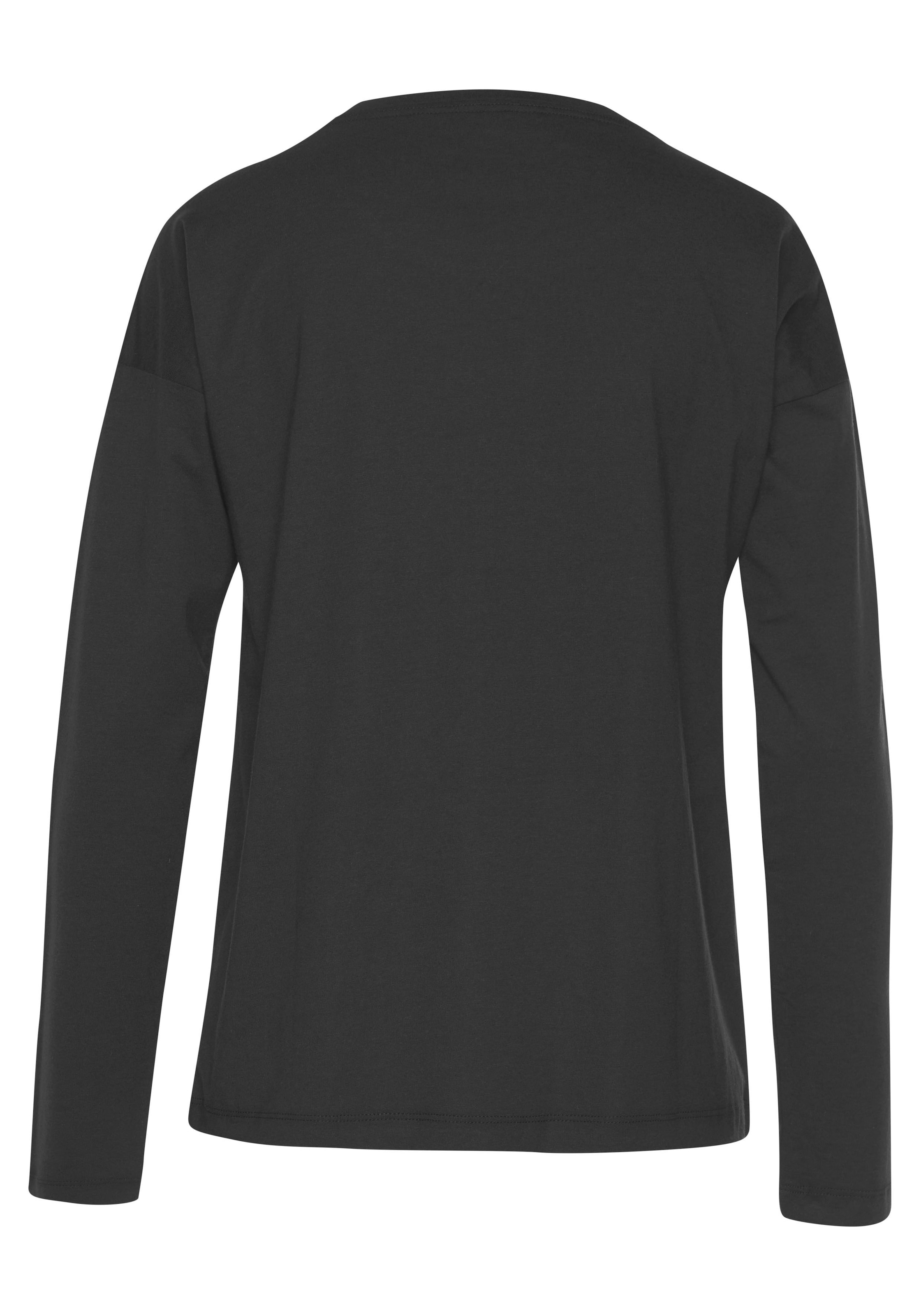 LASCANA Tričká na spanie - Čierna