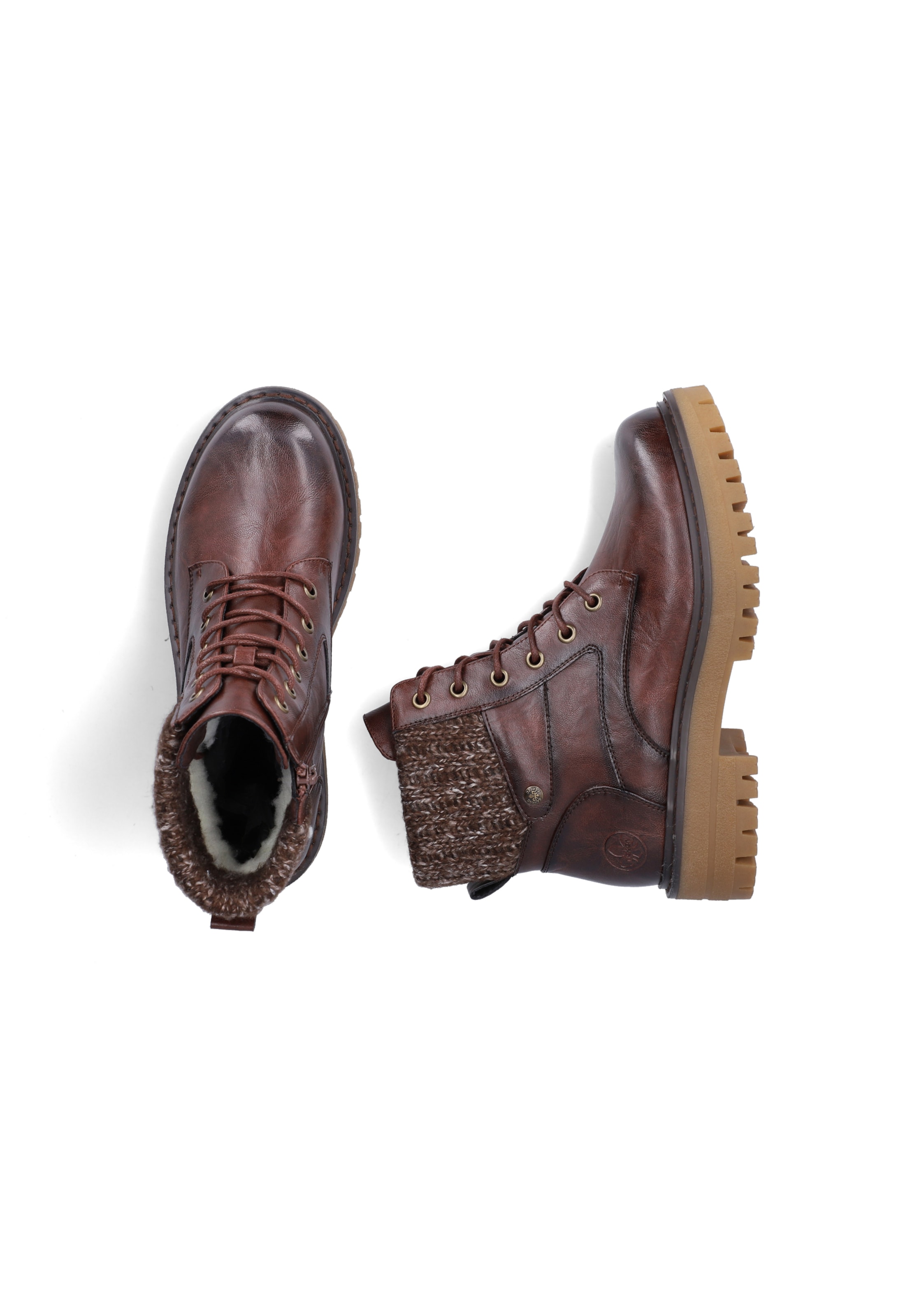 Bottines à lacets ' 92920 ' Rieker en marron