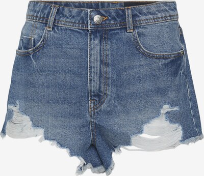 Noisy may Shorts 'Drew' in blue denim / weiß, Produktansicht