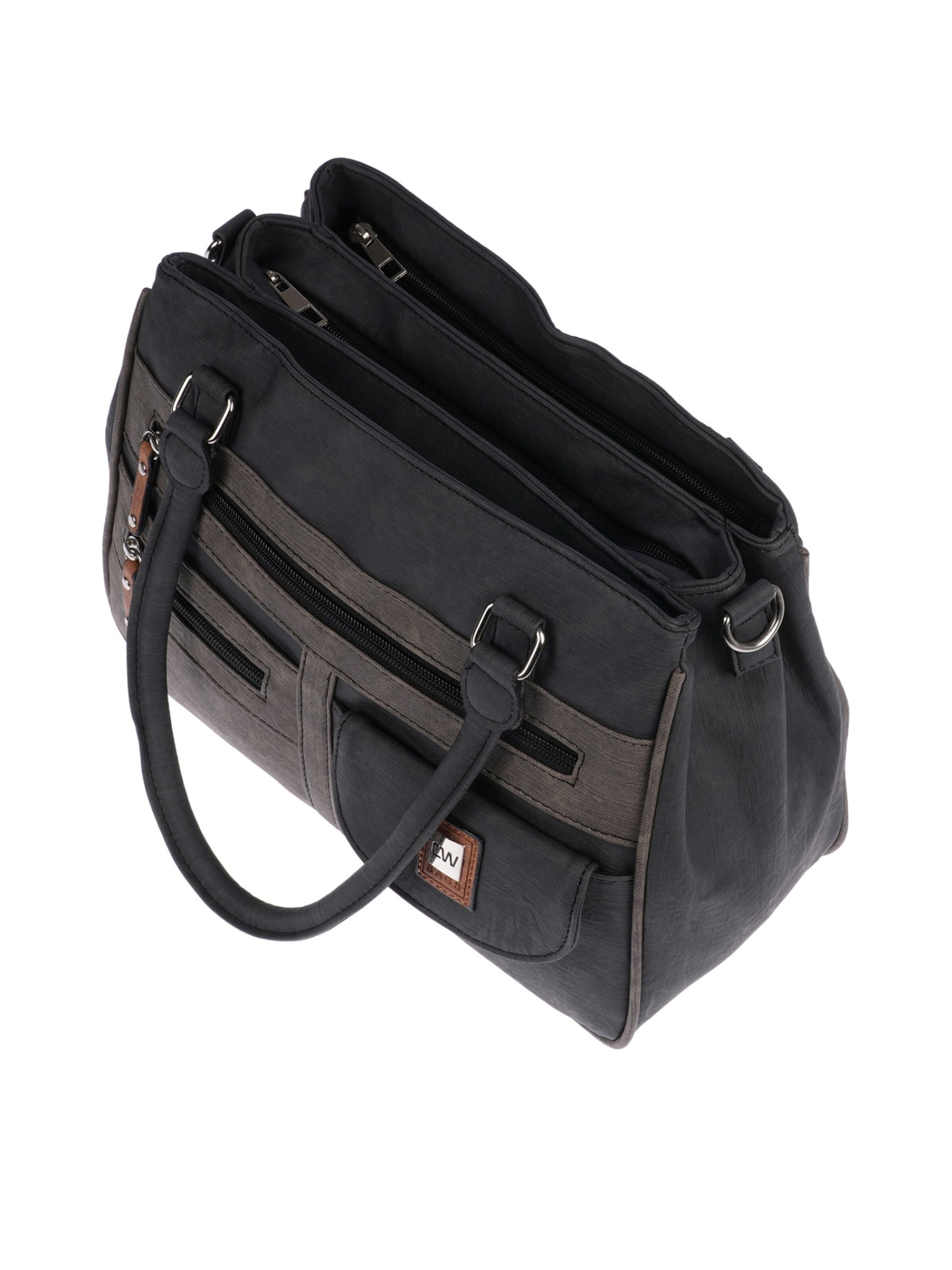 Christian Wippermann Handbag 'Große Damen Tasche Umhängetasche Schultertasche' in Black