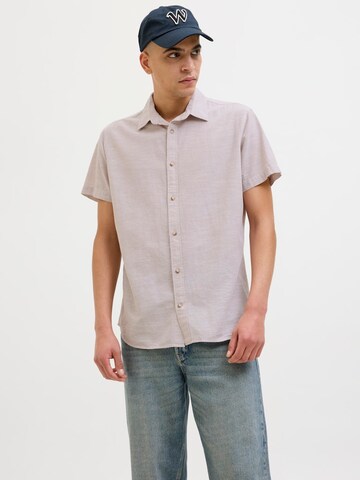 JACK & JONES Средняя посадка Рубашка 'JJESummer' в Лиловый: спереди