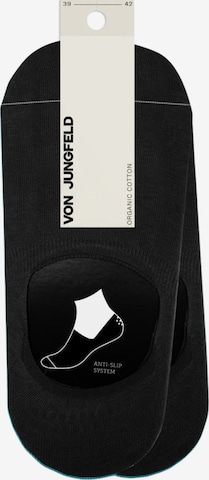 Von Jungfeld Ankle Socks 'Doppelpack' in Black: front