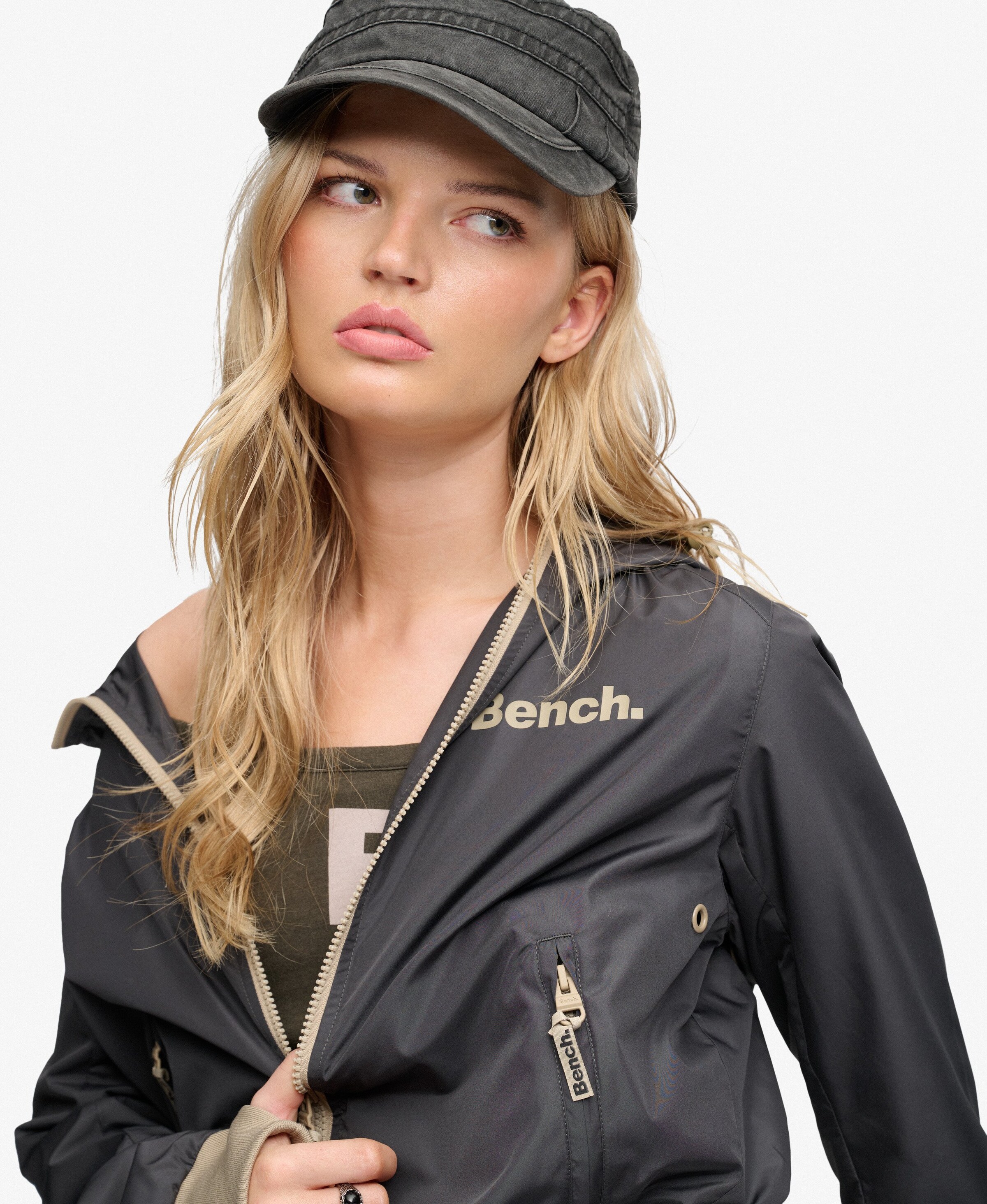 Veste mi-saison 'Bench X Superdry & Co' Superdry & Co en gris