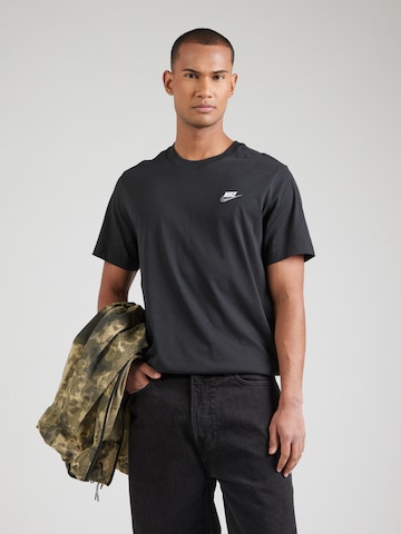 Nike Sportswear Regular fit T-shirt 'CLUB' i svart: framsida