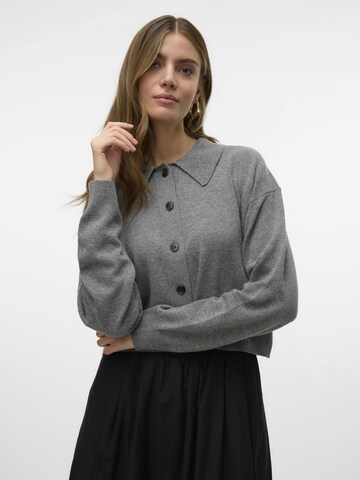 VERO MODA Knit cardigan 'BLAIR' in Grey