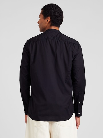 TOMMY HILFIGER Regular Fit Hemd 'Flex' in Schwarz