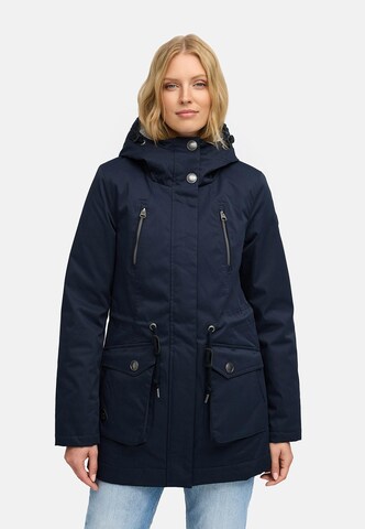Manteau d’hiver 'Ellsa' Ragwear en bleu : devant