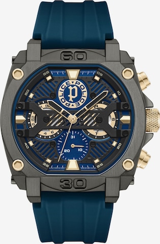 POLICE Analoog horloge 'Norwood' in Blauw: voorkant