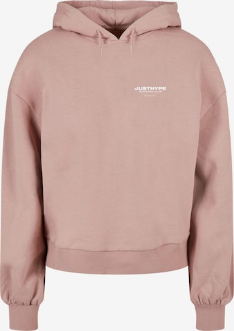 hype Sweatshirt 'Workers Club' in Pink: front