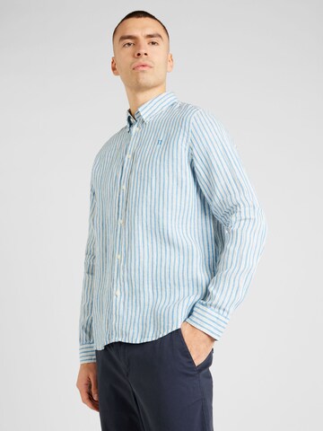 Coupe regular Chemise 'Kristian' Les Deux en bleu : devant