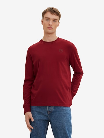 T-Shirt TOM TAILOR en rouge : devant