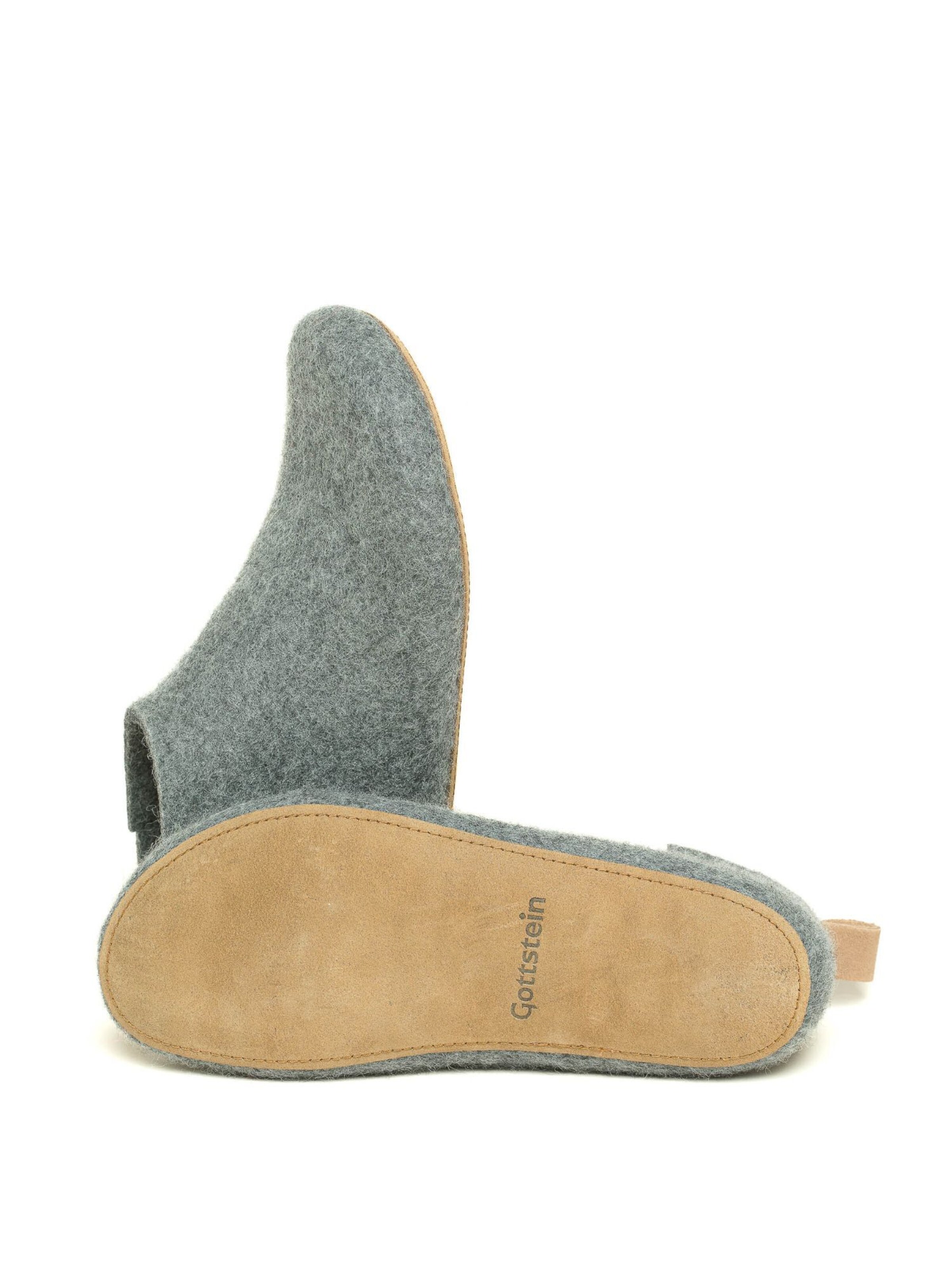 MagicFelt Slippers 'Filzstiefel Magicfelt 743' in Grey