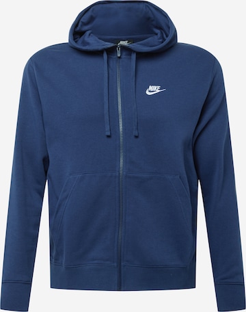 Nike Sportswear Sweatvest in Blauw: voorkant