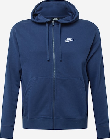 Nike Sportswear Mikina – modrá: přední strana