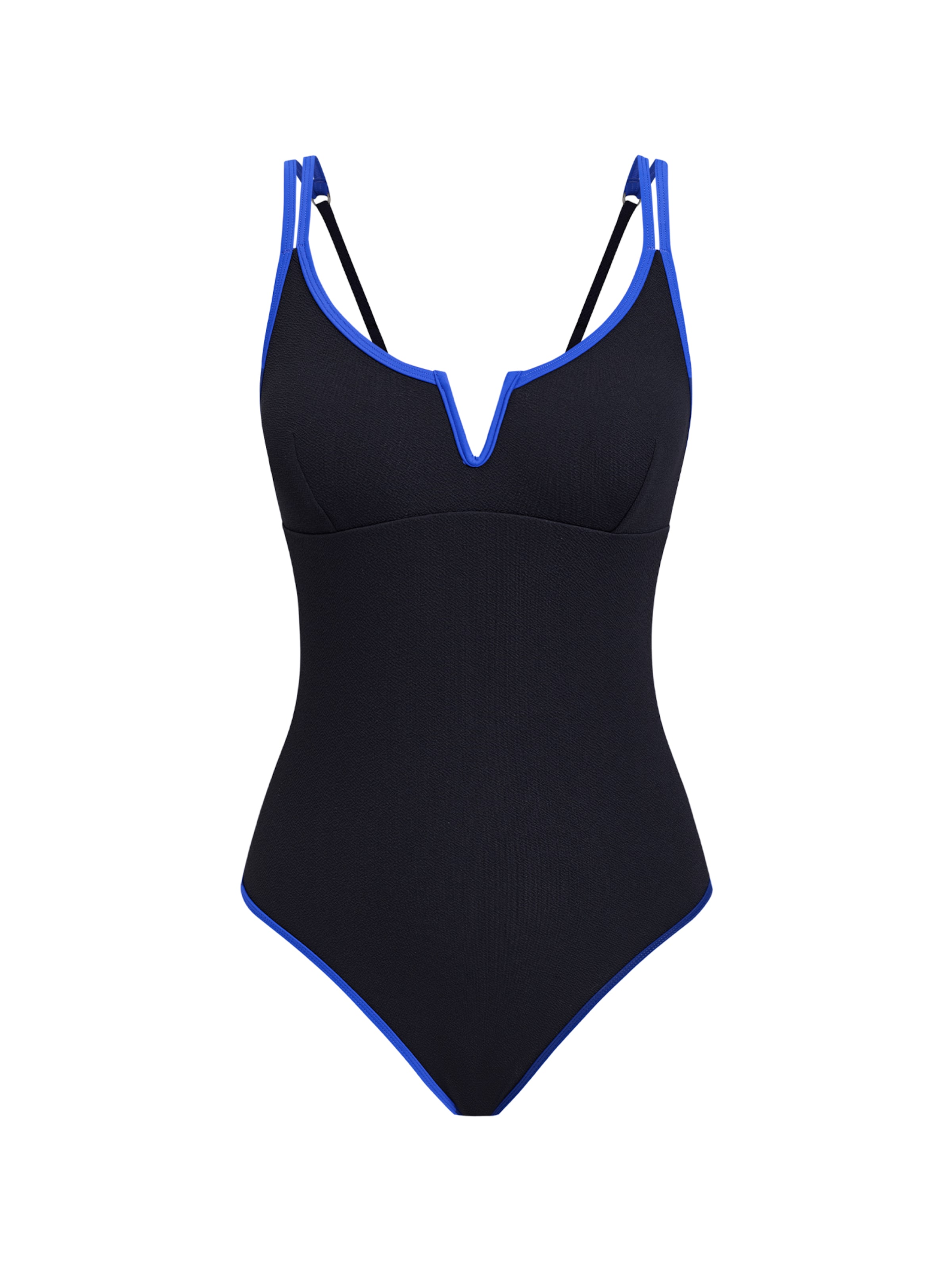 Cupshe Bustier Badeanzug‌‌‌‌‌‌‌‌‌ in Schwarz: Vorderseite