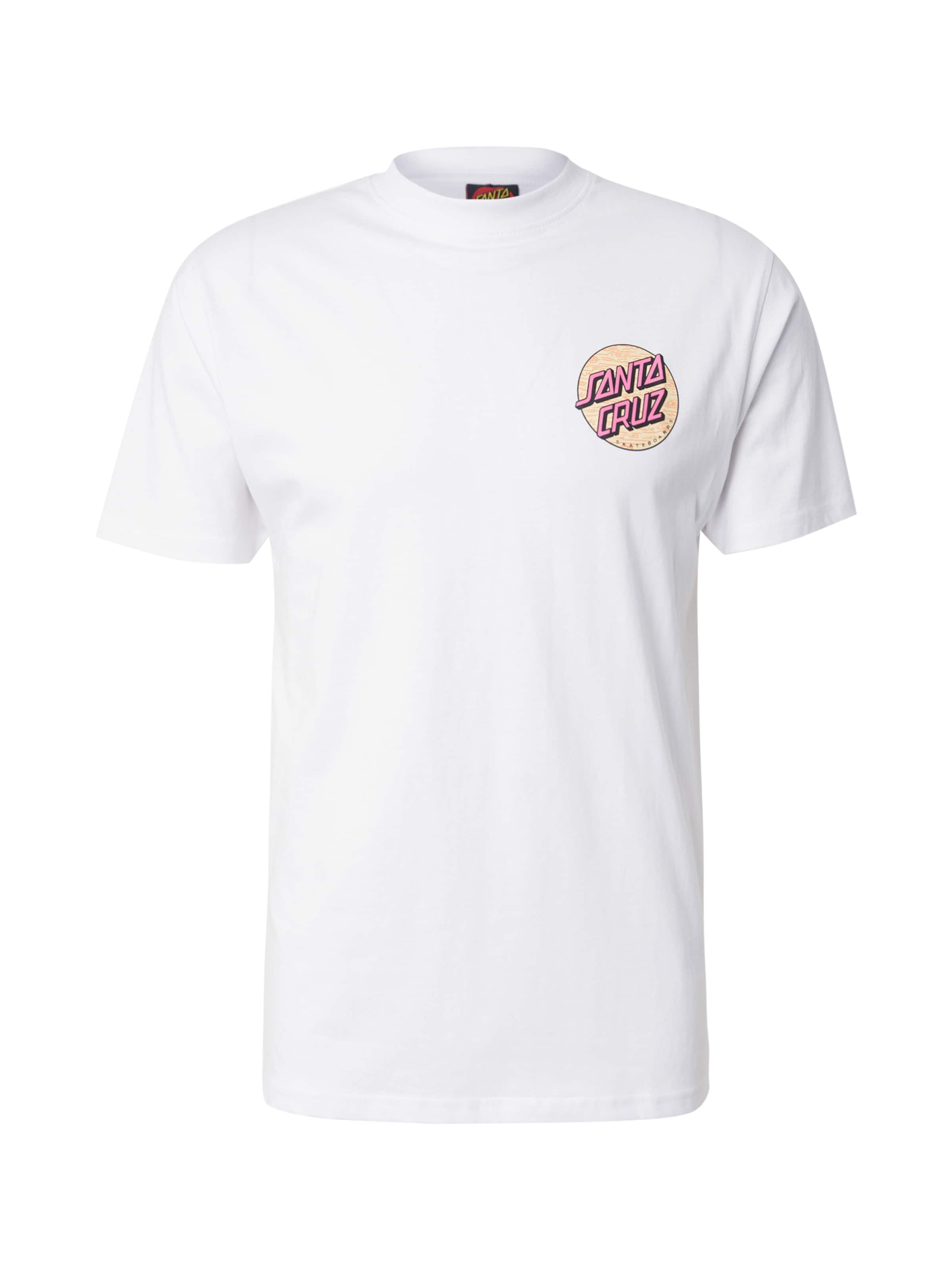 Santa Cruz Shirt in Wit: voorkant