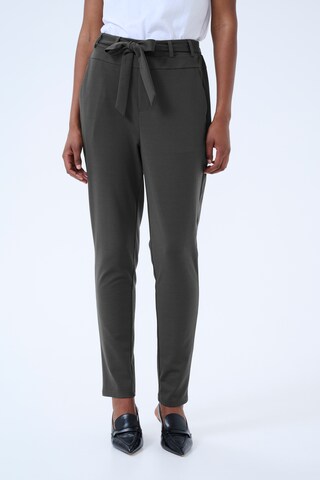 Kaffe - Slimfit Calças 'KA Jenny' em cinzento: frente