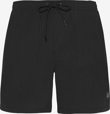 Shorts de bain 'Faster' PROTEST en noir : devant