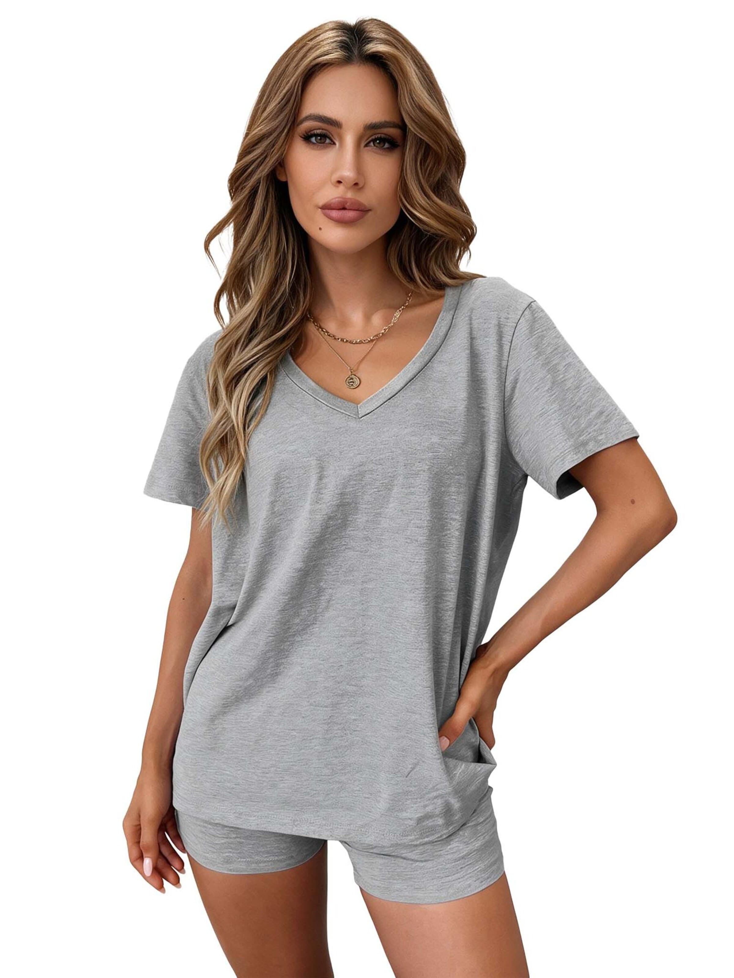KoJooin Pyjama kurz‌‌‌‌‌‌‌‌‌‌ in XL in grau, Produktansicht