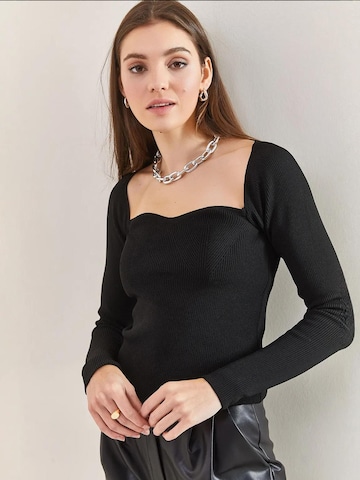 Bianco Lucci Pulover 'Pullover' | črna barva: sprednja stran
