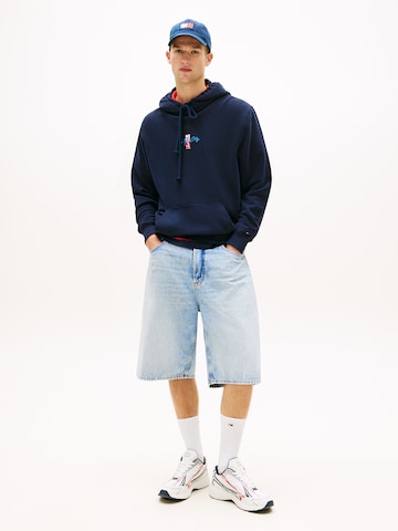 Tommy Jeans Mikina – modrá