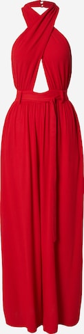 Tuta jumpsuit di Kamila Šikl in rosso: frontale