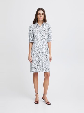 ICHI Blusenkleid 'IHAya' in Blau: Vorderseite