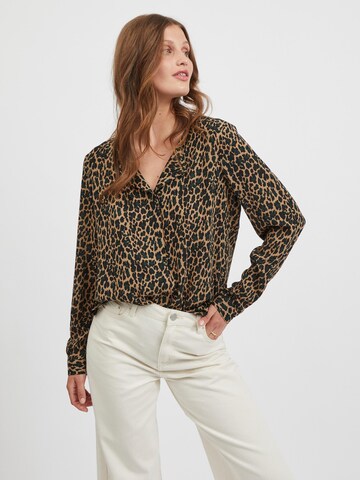 VILA - Blusa en marrón: frente