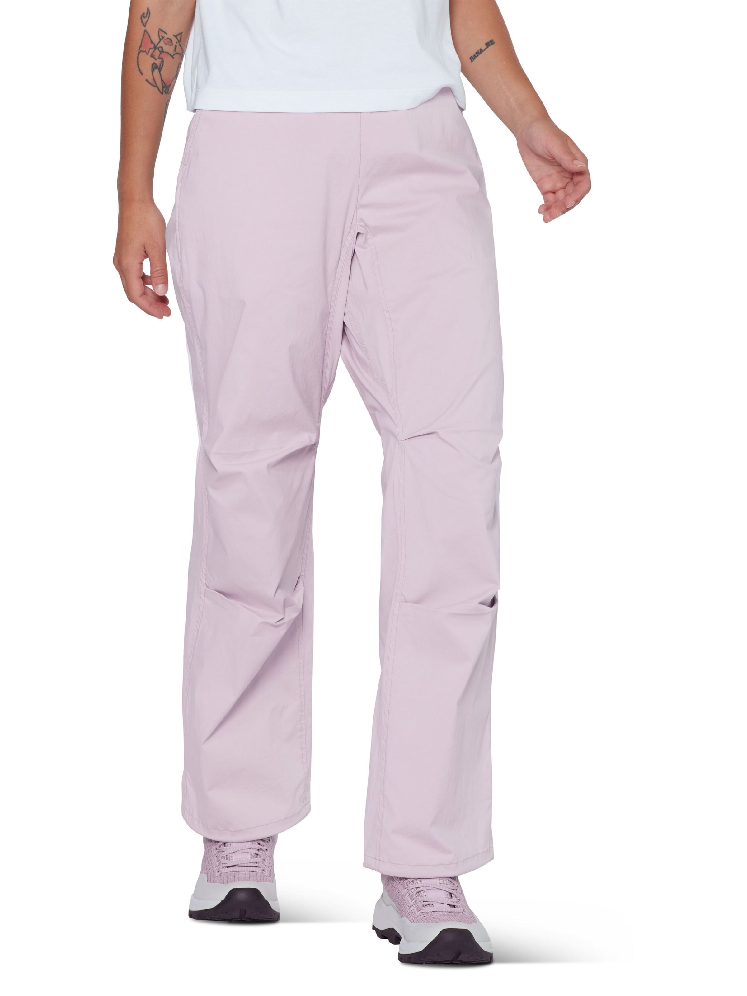 MAMMUT Regular Outdoor Pants in Purple: front