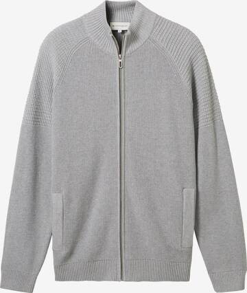 TOM TAILOR Knit cardigan in Grey: front