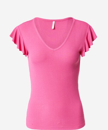 T-shirt 'BELIA' ONLY en rose : devant