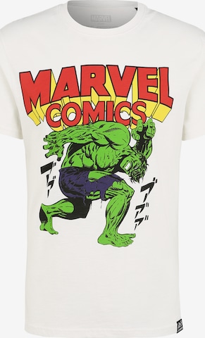 Recovered Shirt 'Marvel Comics Hulk Japan Washed' in White: front