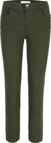 Skinny Pantaloni de la LolaLiza pe verde: față