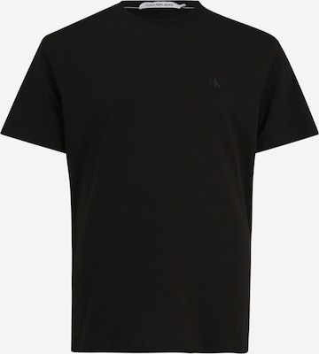 T-Shirt Calvin Klein Jeans Plus en noir : devant