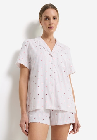 VIVANCE Korte pyjama in Wit: voorkant