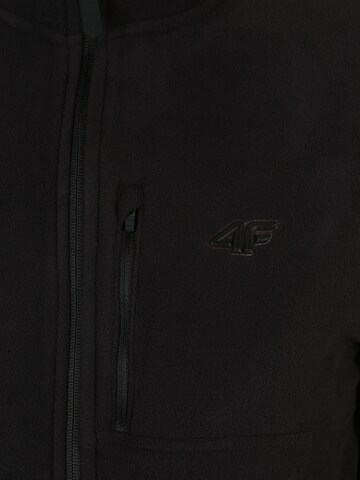 4F Athletic Fleece Jacket in Black