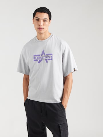 ALPHA INDUSTRIES Shirt in Grey: front
