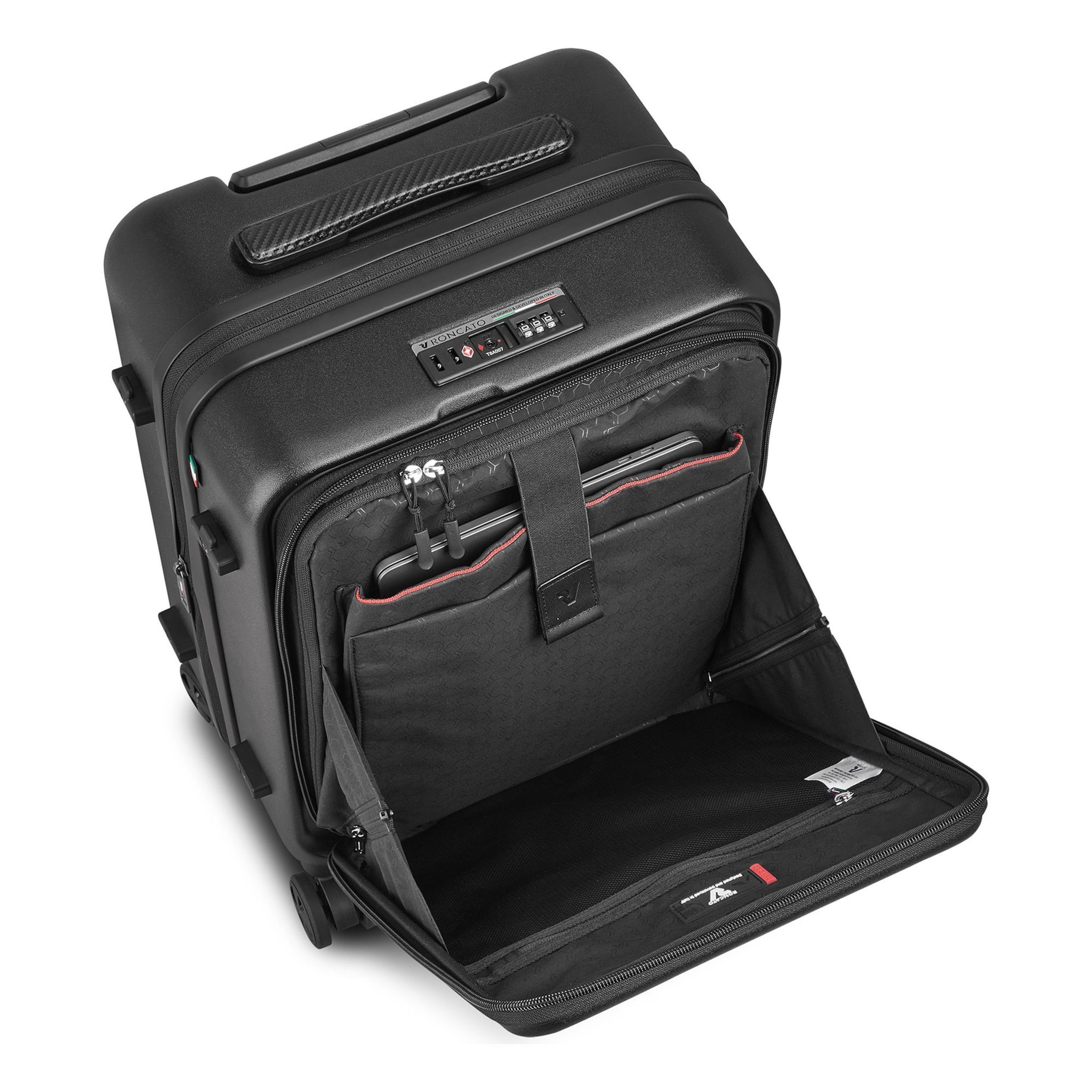 Roncato Trolley 'Florence' in Schwarz