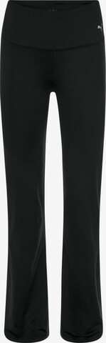 évasé Pantalon de sport PUMA en noir : devant