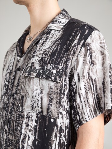 Carlo Colucci Rovný strih Košeľa - Čierna